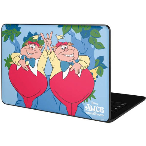 Disney Alice in Wonderland Tweedle Dee and Tweedle Dum Google Pixelbook Go Skin